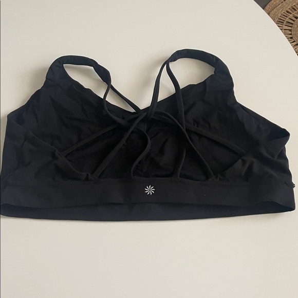 Athleta Plus Women's Black Strappy Bralette No Size Tag - Picture 2 of 5